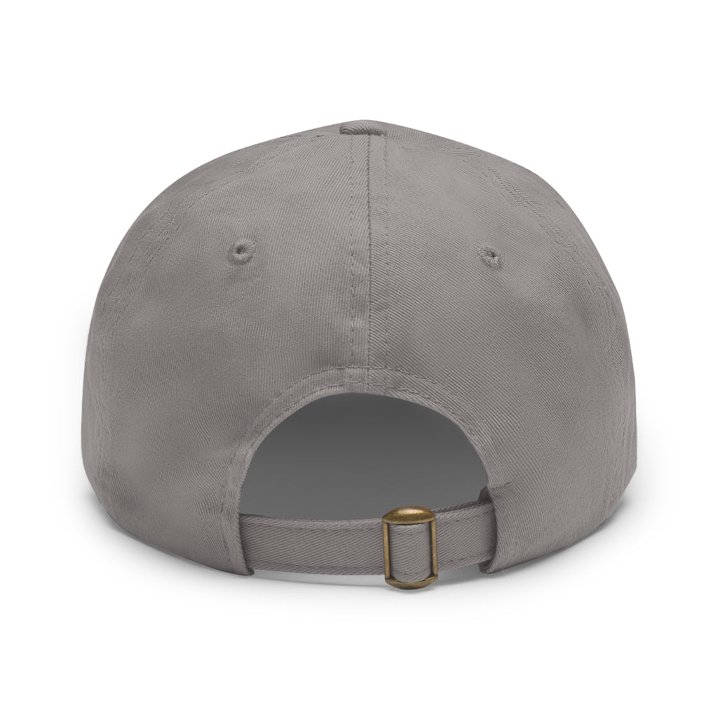 Smashfoos Leather Patch Dad Hat — Black Casual Streetwear Cap