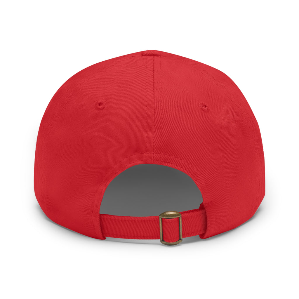 Smashfoos Leather Patch Dad Hat — Black Casual Streetwear Cap