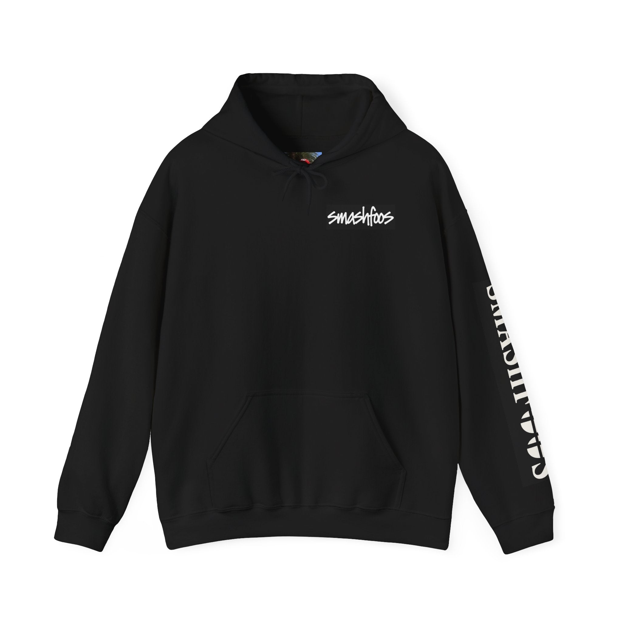 Smashtoos Logo Hoodie — Streetwear Graphic Pullover with Sleeve and Back Print