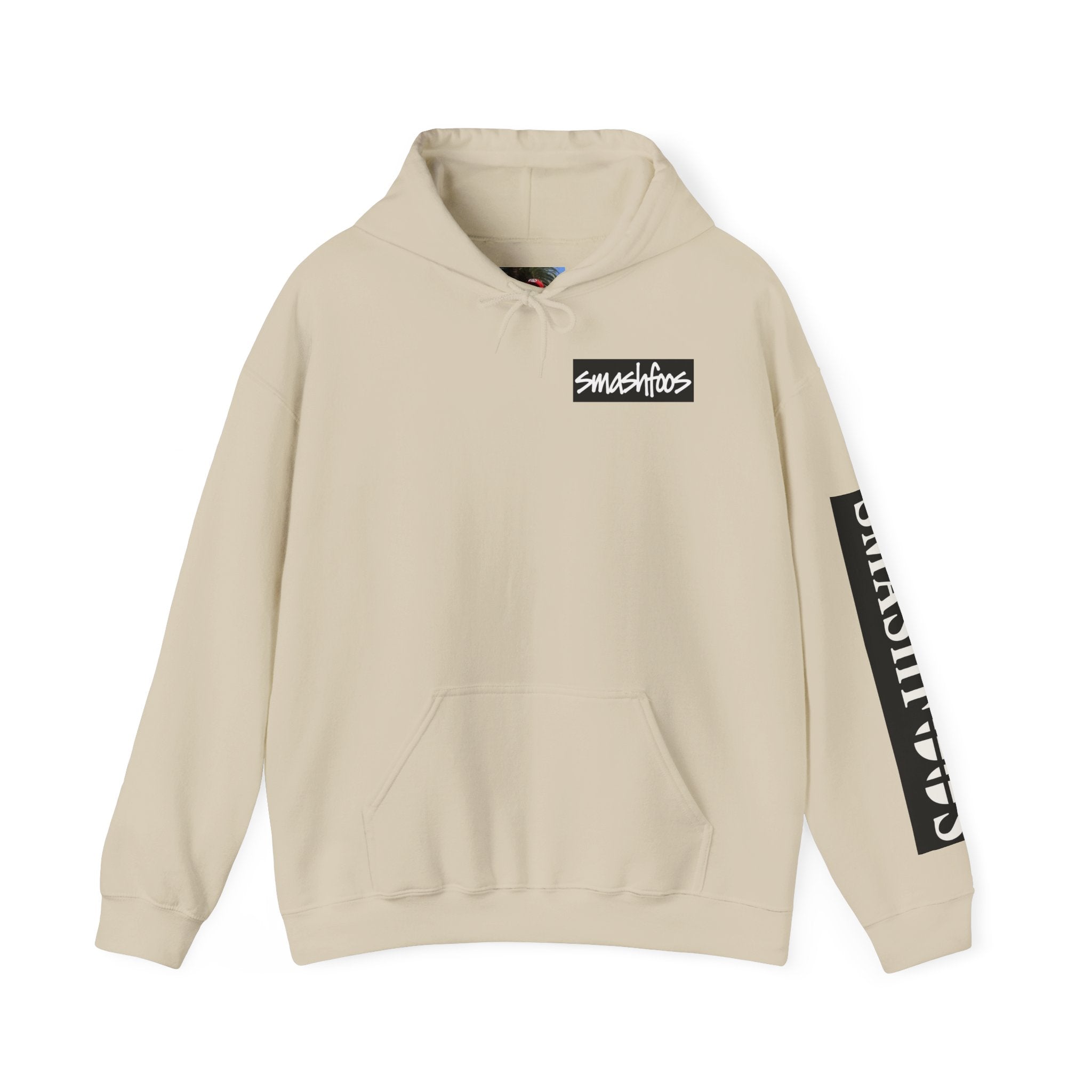 Smashtoos Logo Hoodie — Streetwear Graphic Pullover with Sleeve and Back Print