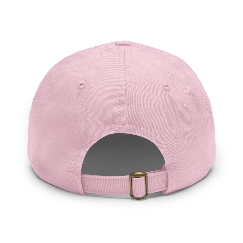 Smashfoos Leather Patch Dad Hat — Black Casual Streetwear Cap