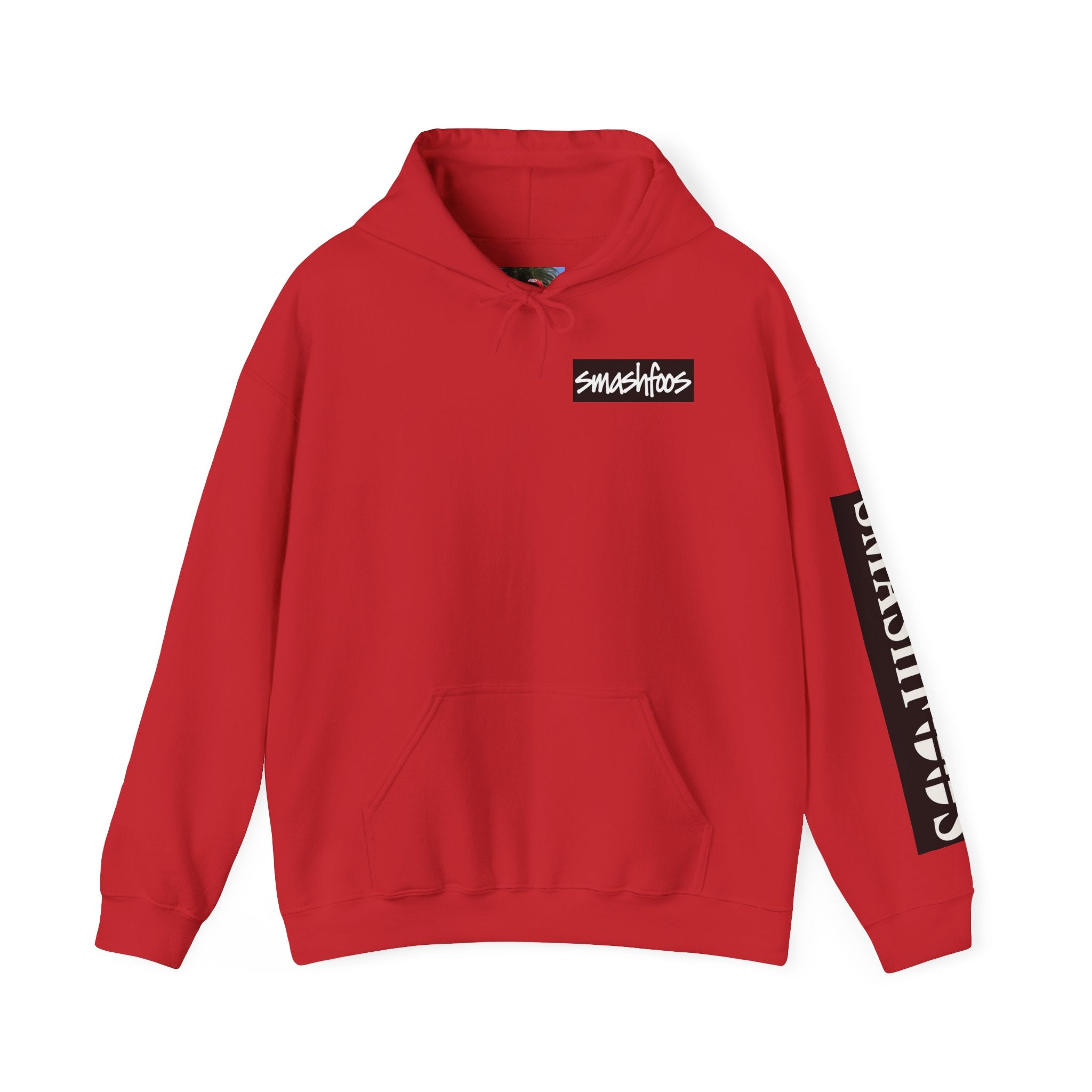 Smashtoos Logo Hoodie — Streetwear Graphic Pullover with Sleeve and Back Print