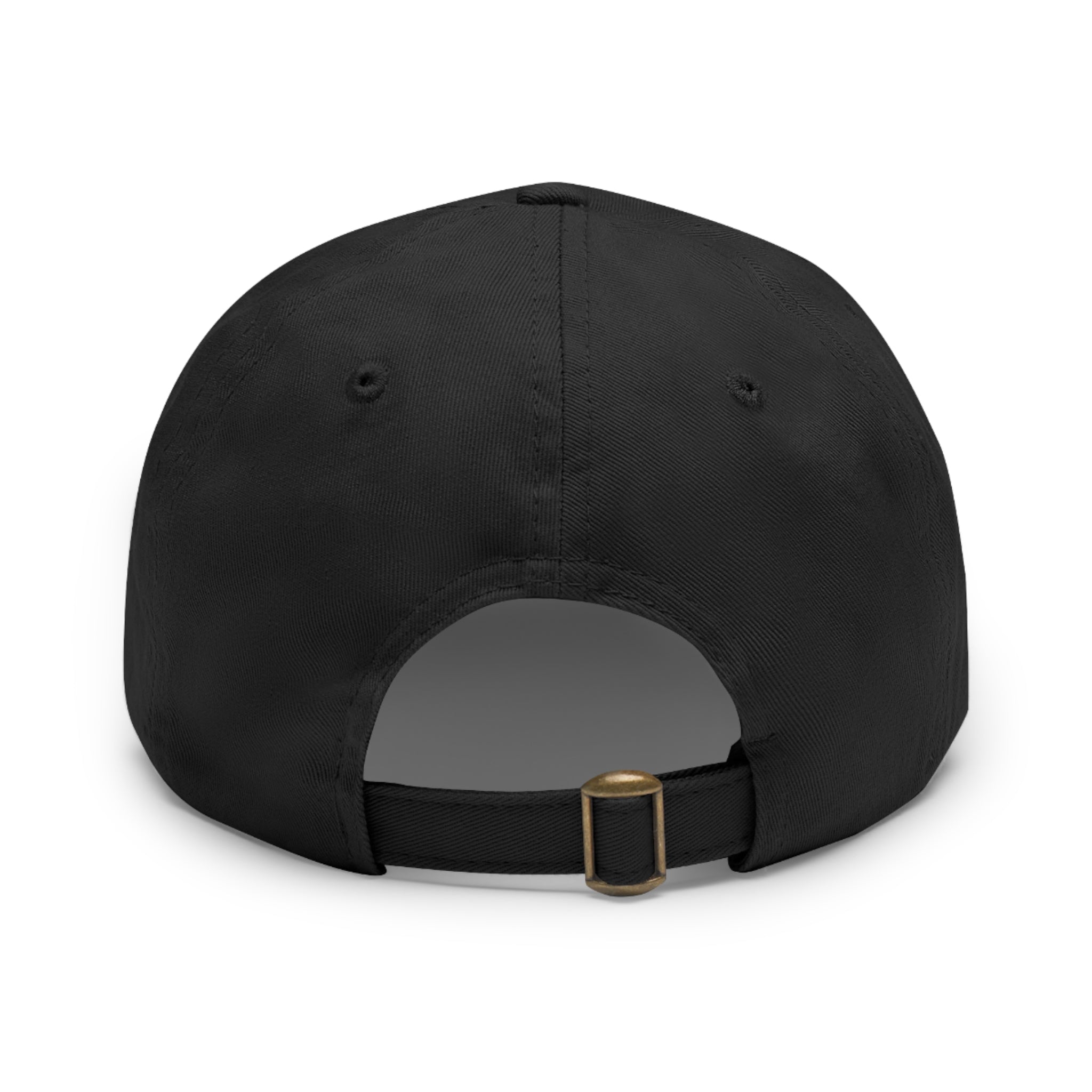 Smashfoos Leather Patch Dad Hat — Black Casual Streetwear Cap