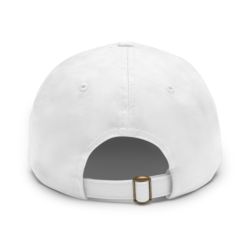 Smashfoos Leather Patch Dad Hat — Black Casual Streetwear Cap