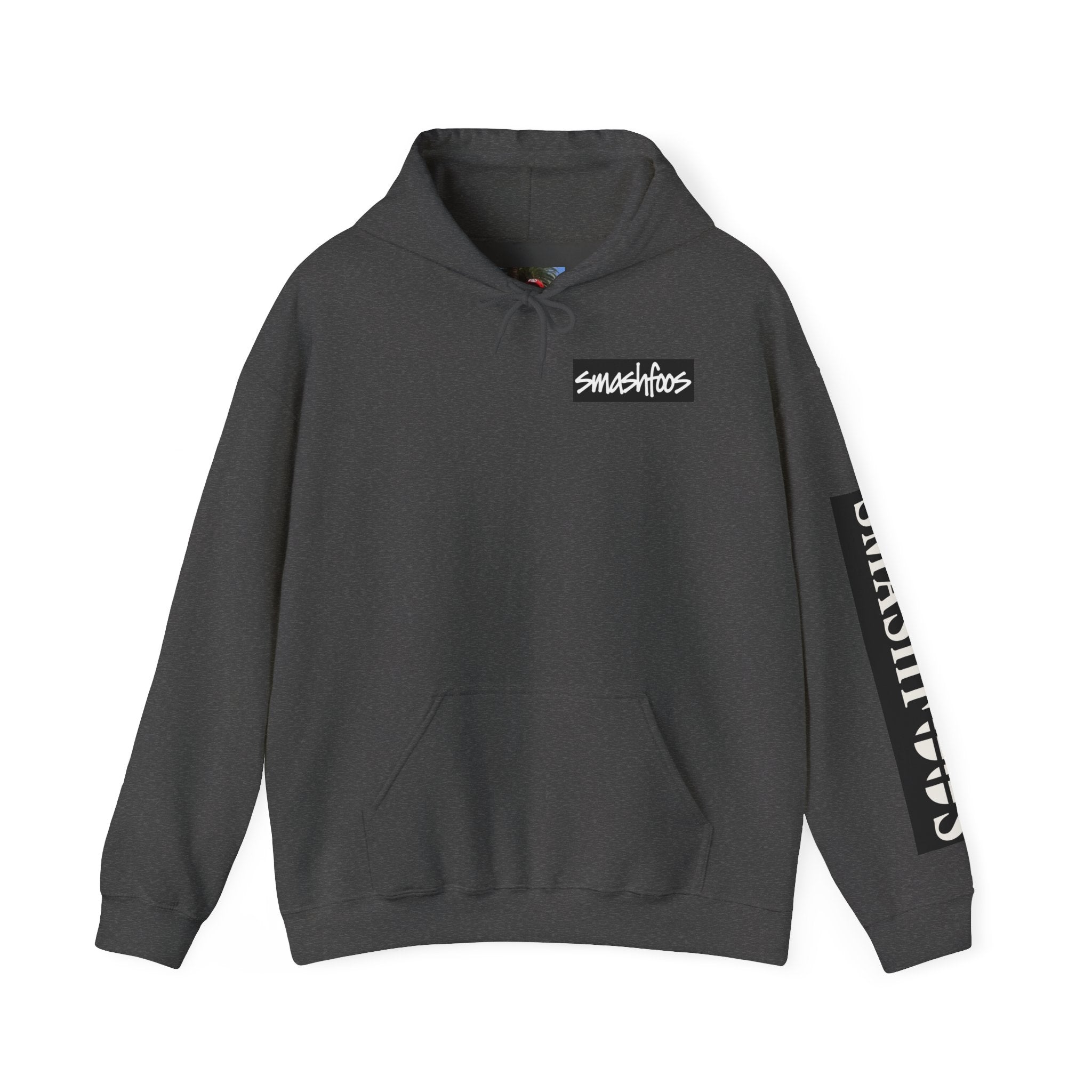 Smashtoos Logo Hoodie — Streetwear Graphic Pullover with Sleeve and Back Print