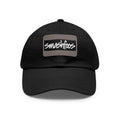 Smashfoos Leather Patch Dad Hat — Black Casual Streetwear Cap